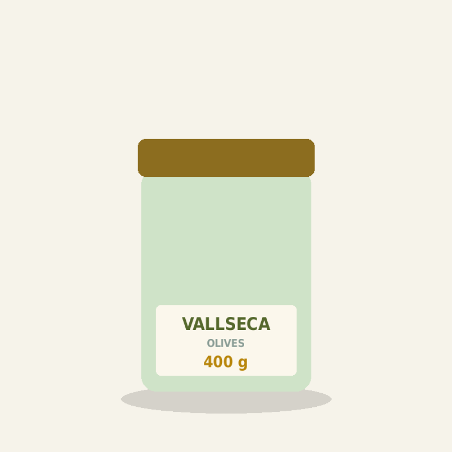 Aceitunas partidas · 400 g