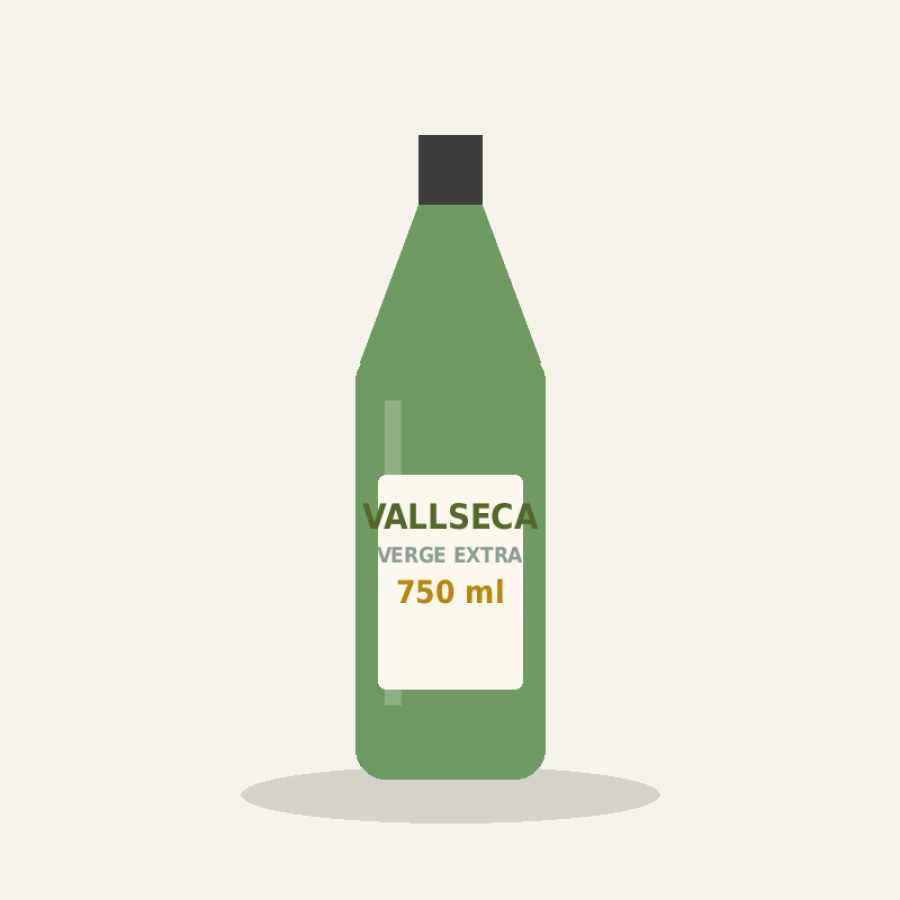 AOVE Vallseca · botella vidrio 750 ml